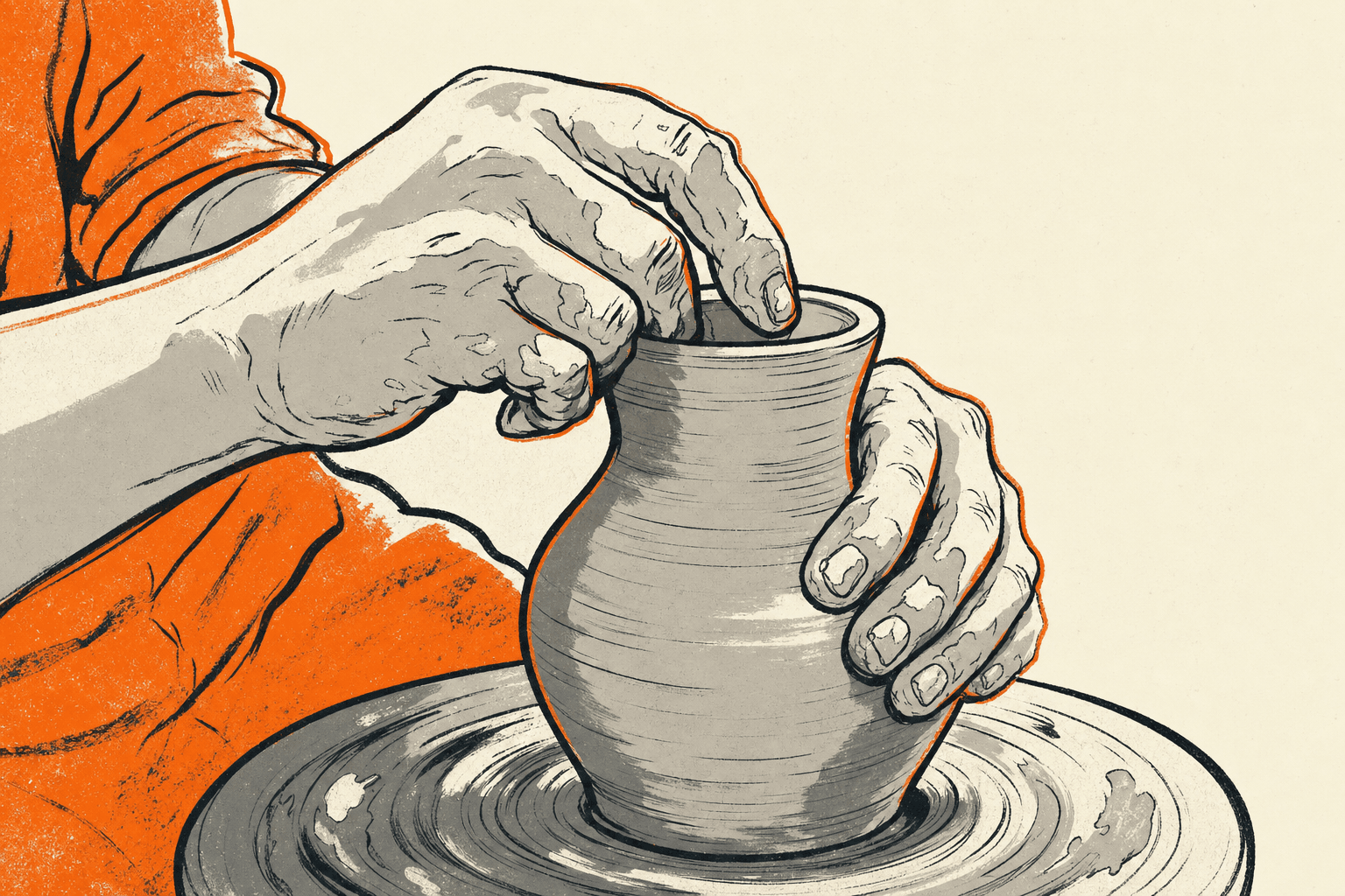 Editorial illustration for “How to Use AI for a First Draft Without Losing Control” — ReverseGPT